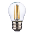Bombilla LED transparente G45 E27/4,5W/230V 2200K