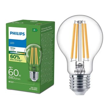 Bombilla LED ULTRAEFFICIENT VINTAGE Philips A60 E27/4W/230V 3000K