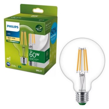 Bombilla LED ULTRAEFFICIENT VINTAGE Philips G95 E27/4W/230V 2700K