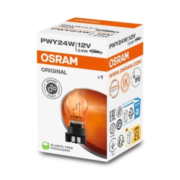 Bombilla para automóvil ORIGINAL WP3.3X14.5-4 PSX PWY24W/24W/12V - Osram