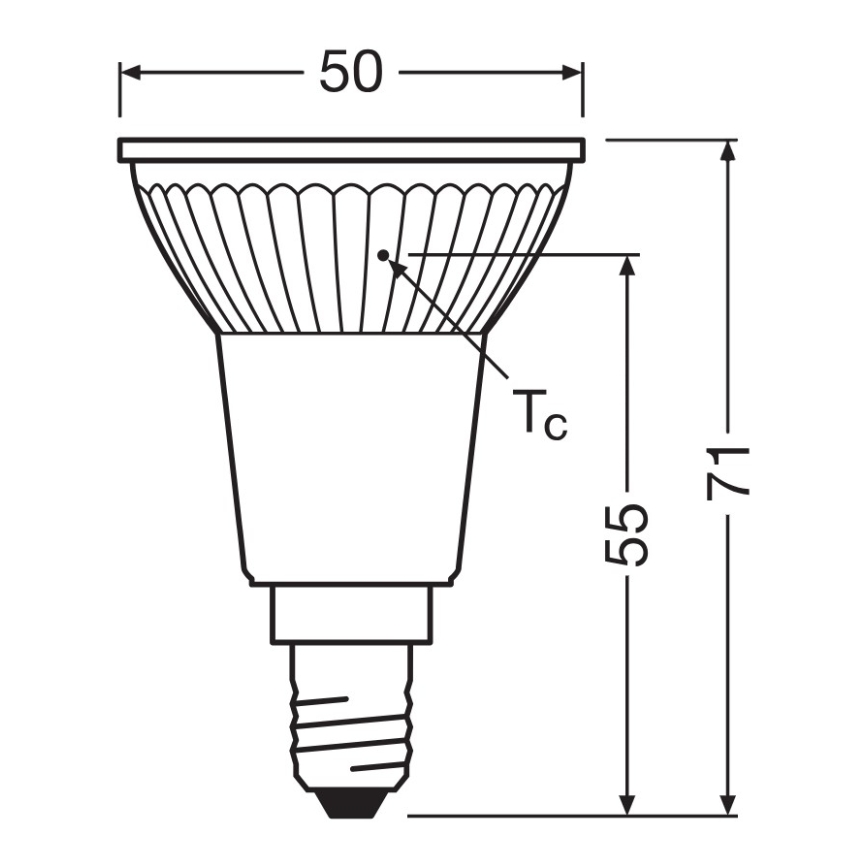 Bombilla reflectora LED PAR16 E14/4,5W/230V 2700K 36° - Ledvance