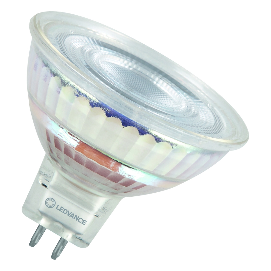 Bombilla LED reflectora regulable MR16, casquillo GU5,3, 6,6W/12V, 3000K, 36° CRI 97 - Ledvance