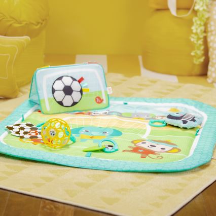 Bright Starts - Alfombra de juego para bebé OBALL GRIP & KICK 3xAA