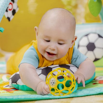 Bright Starts - Alfombra de juego para bebé OBALL GRIP & KICK 3xAA