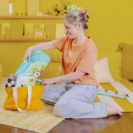 Bright Starts - Alfombra de juego para bebé OBALL GRIP & KICK 3xAA