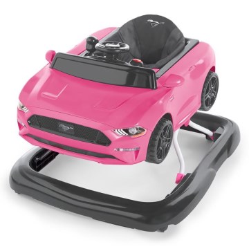 Bright Starts - Andador 3 en 1 para bebé FORD MUSTANG rosa