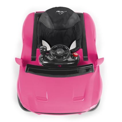 Bright Starts - Andador 3 en 1 para bebé FORD MUSTANG rosa