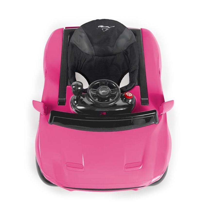 Bright Starts - Andador 3 en 1 para bebé FORD MUSTANG rosa