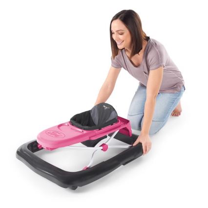 Bright Starts - Andador 3 en 1 para bebé FORD MUSTANG rosa
