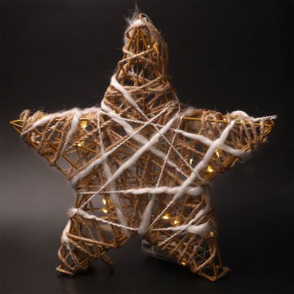 Brilagi - Adorno navideño LED/2xAA 30x28 cm estrella