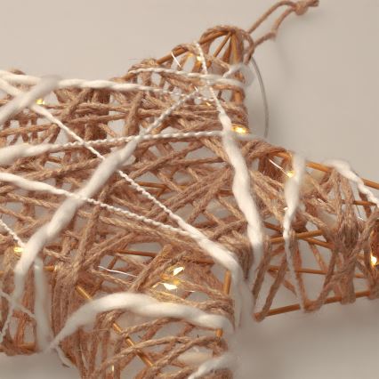 Brilagi - Adorno navideño LED/2xAA 30x28 cm estrella