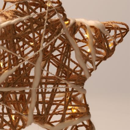 Brilagi - Adorno navideño LED/2xAA 30x28 cm estrella