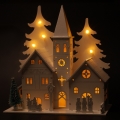 BRILAGI - adorno navideño LED/2xAA, iglesita