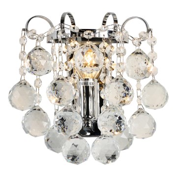 Brilagi - Aplique CRYSTAL 1xE14/60W/230V cromo brillante