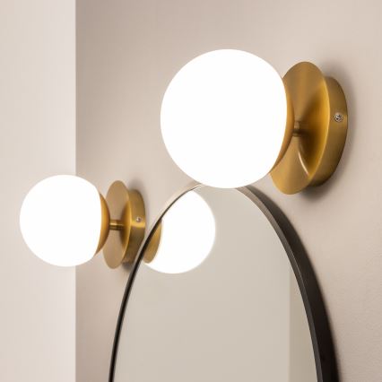 Brilagi - Aplique de pared LED para baño BALL LED/6W/230V 3000/4000/6500K IP44 dorado