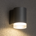 Brilagi - Aplique de exterior MATERA 1xGU10/30W/230V gris IP54