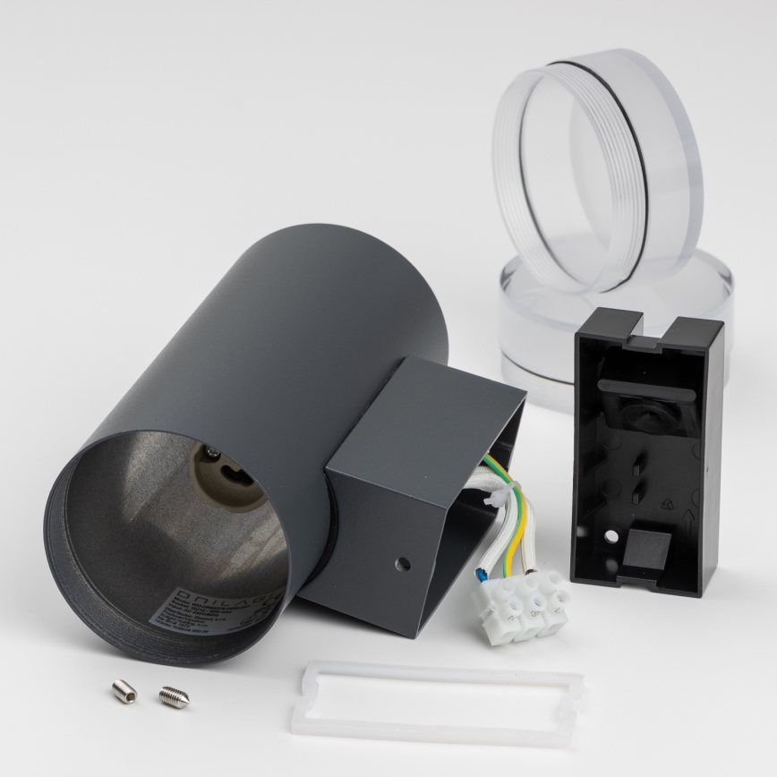 Brilagi - Aplique de exterior MATERA 2xGU10/30W/230V antracita IP54