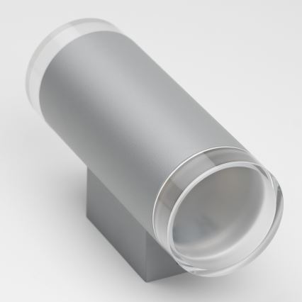 Brilagi - Aplique de exterior MATERA 2xGU10/30W/230V gris IP54