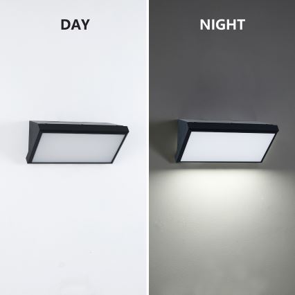 Brilagi - Aplique de exterior TRIANGLE 1xE27/60W/230V negro IP65