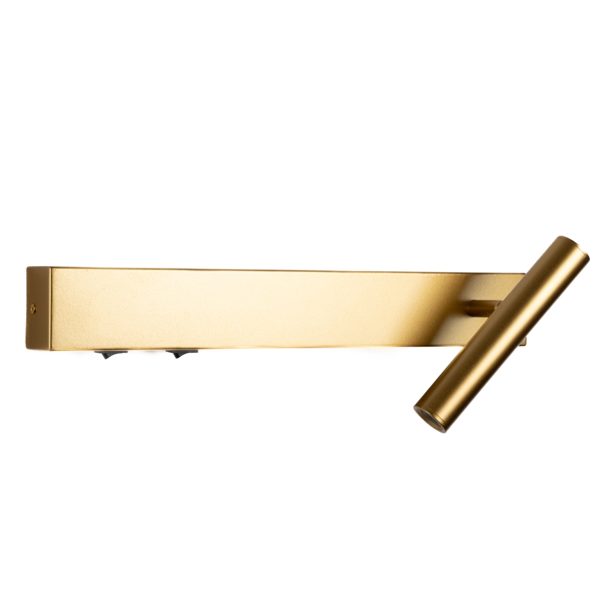 BRILAGI - Aplique de pared ARLIX LED/3W/230V + LED/7W, dorado, CRI 90