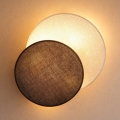 Brilagi - Aplique de pared CIRCLES 1xE27/60W/230V diámetro 35 cm crema/marrón