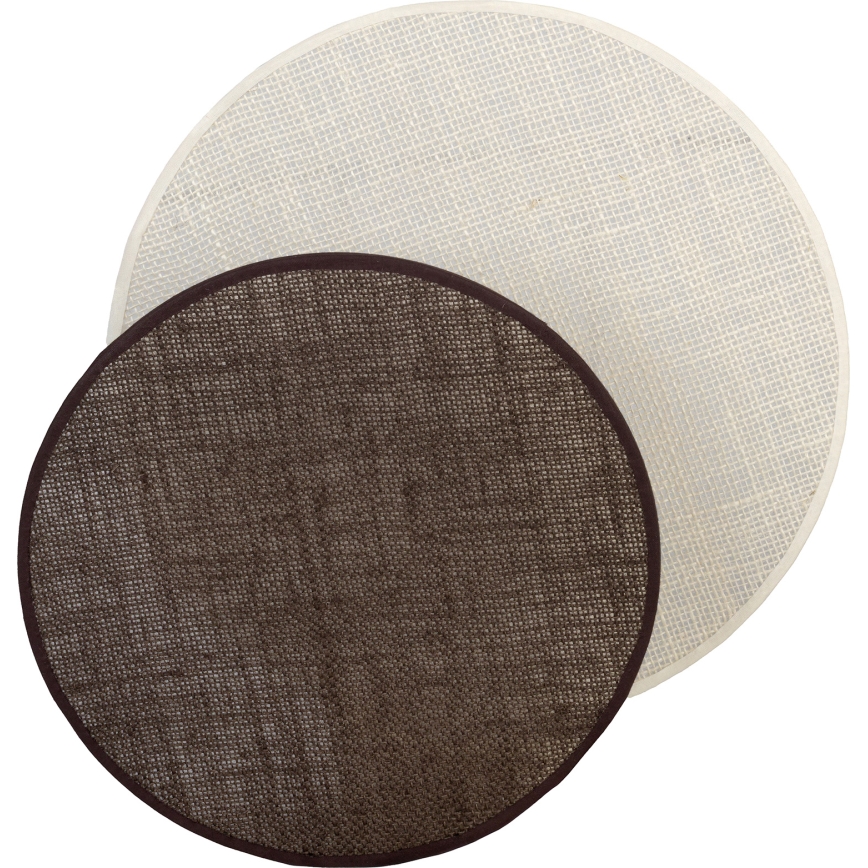 Brilagi - Aplique de pared CIRCLES 1xE27/60W/230V diámetro 35 cm crema/marrón