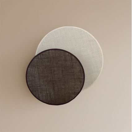 Brilagi - Aplique de pared CIRCLES 1xE27/60W/230V diámetro 35 cm crema/marrón