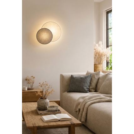 Brilagi - Aplique de pared CIRCLES 1xE27/60W/230V Ø 35 cm crema/gris