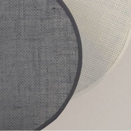 Brilagi - Aplique de pared CIRCLES 1xE27/60W/230V Ø 35 cm crema/gris