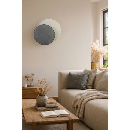 Brilagi - Aplique de pared CIRCLES 1xE27/60W/230V Ø 45 cm crema/gris