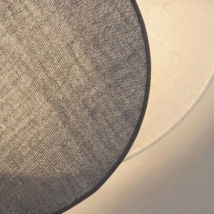 Brilagi - Aplique de pared CIRCLES 1xE27/60W/230V Ø 45 cm crema/gris