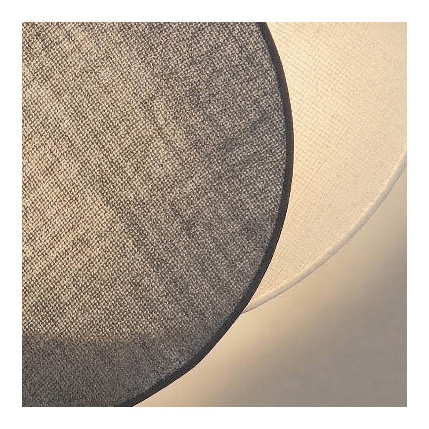 Brilagi - Aplique de pared CIRCLES 1xE27/60W/230V Ø 45 cm crema/gris
