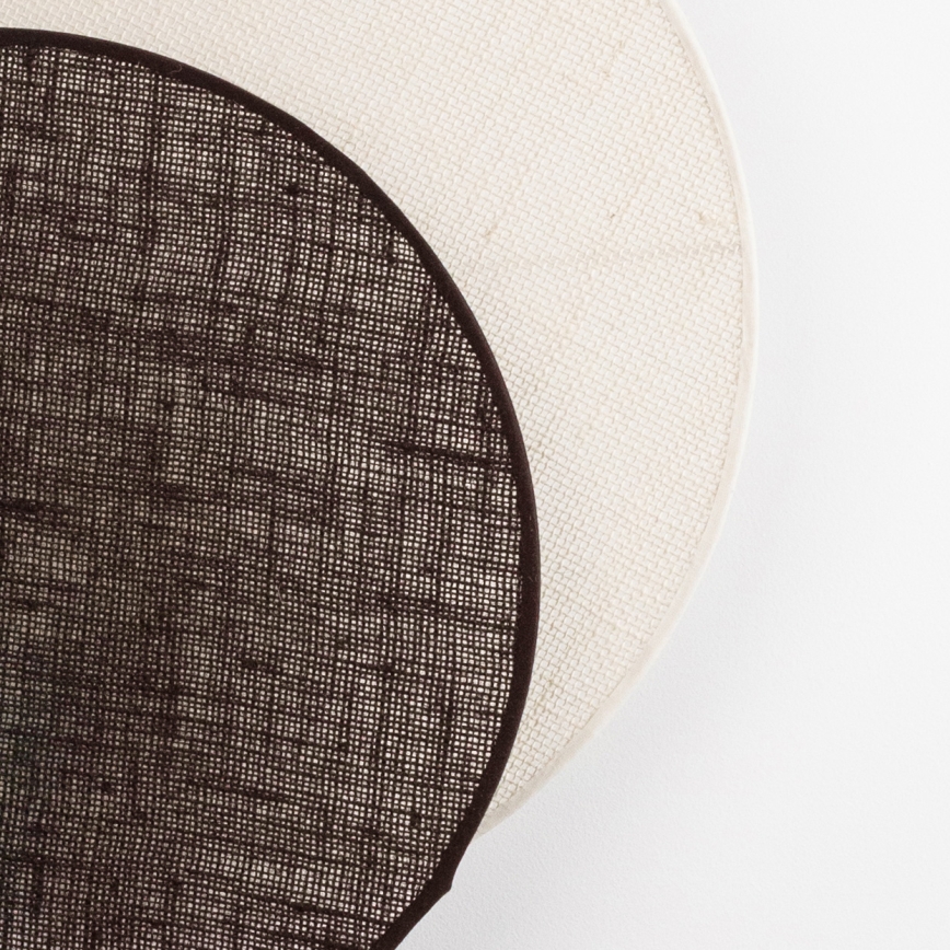 Brilagi - Aplique de pared CIRCLES 1xE27/60W/230V Ø 45 cm crema/marrón