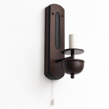 BRILAGI - Aplique de pared COTTAGE 1x E14/40W/230V, acabado en haya