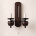 BRILAGI - Aplique de pared COTTAGE 2xE14/40W/230V haya