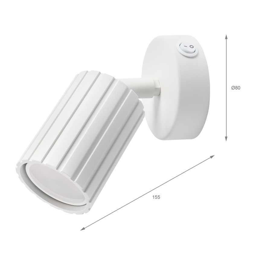 Brilagi - Aplique de pared CRISPINA 1xGU10/10W/230V blanco