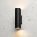 Brilagi - Aplique de pared CRISPINA 2xGU10/10W/230V 20 cm negro