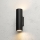 Brilagi - Aplique de pared CRISPINA 2xGU10/10W/230V 20 cm negro
