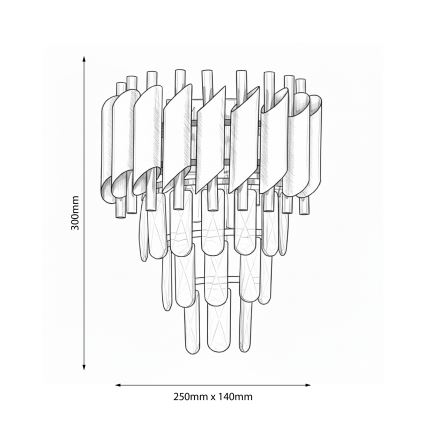 Brilagi - Aplique de pared ECLIPSE 2xE14/10W/230V dorado