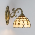 Brilagi - Aplique de pared estilo Tiffany con vitral DORAN 1xE27/40W/230V