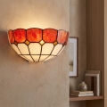 Brilagi - aplique de pared estilo Tiffany en vitral SIENNA 1xE14/40W/230V
