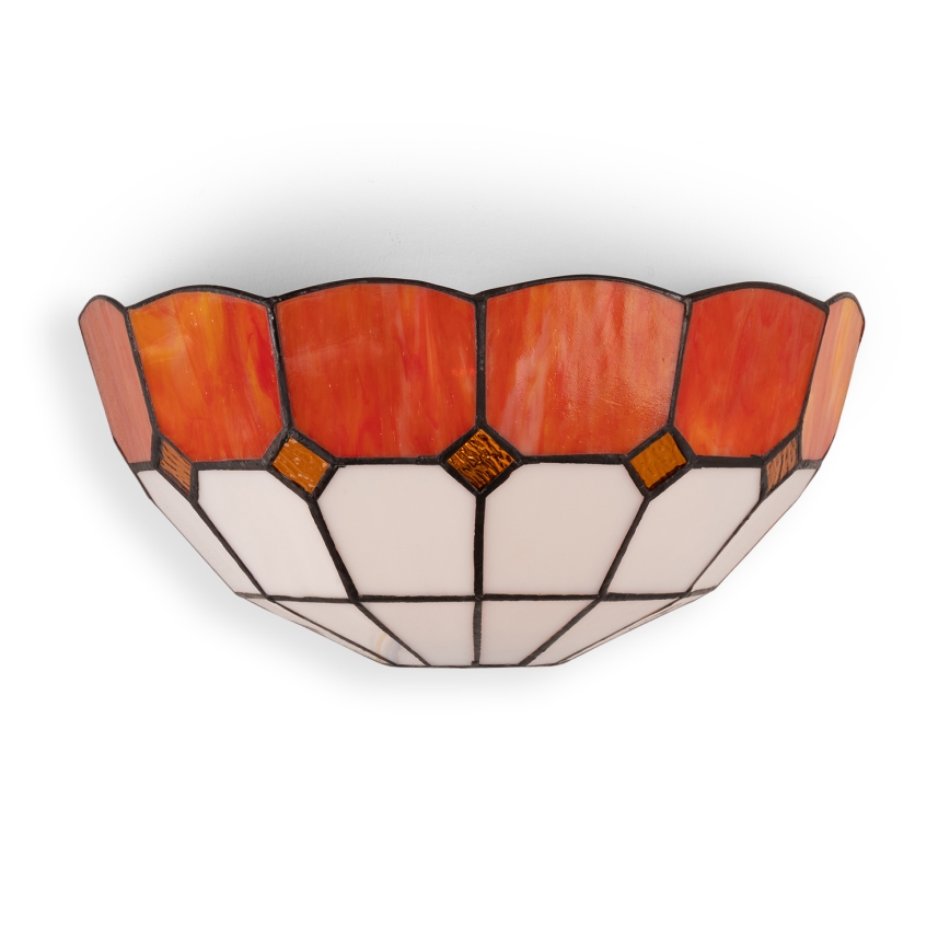 BRILAGI - aplique de pared estilo Tiffany en vitral SIENNA 1xE14/40W/230V