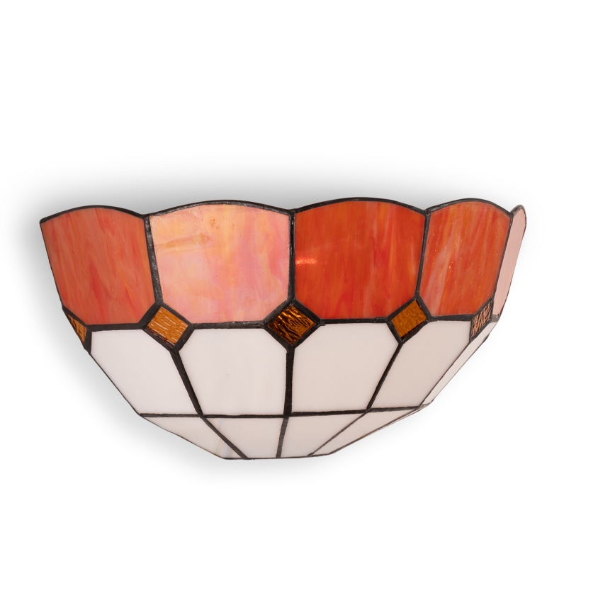 BRILAGI - aplique de pared estilo Tiffany en vitral SIENNA 1xE14/40W/230V