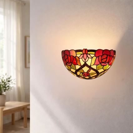 Brilagi - Aplique de pared estilo Tiffany GARLAN 1xE14/40W/230V