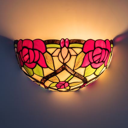 Brilagi - Aplique de pared estilo Tiffany GARLAN 1xE14/40W/230V