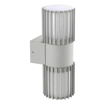BRILAGI - Aplique de pared exterior ARMOR 2xGU10/35W/230V IP44 gris