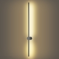 Brilagi - Aplique de pared exterior AURA LED 20W/230V 3000K IP54 97 cm antracita CRI 90