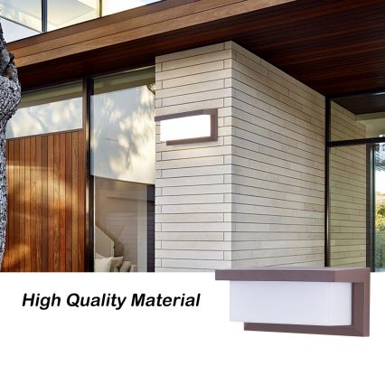 Brilagi - Aplique de pared exterior BRICKY 1xE27/60W/230V marrón IP54