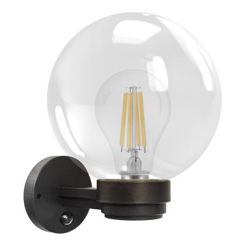 Brilagi - Aplique de pared exterior con sensor de movimiento HARBOR 1xE27/40W/230V IP33 antracita/transparente