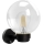 Brilagi - Aplique de pared exterior con sensor de movimiento HARBOR 1xE27/40W/230V IP33 negro/transparente